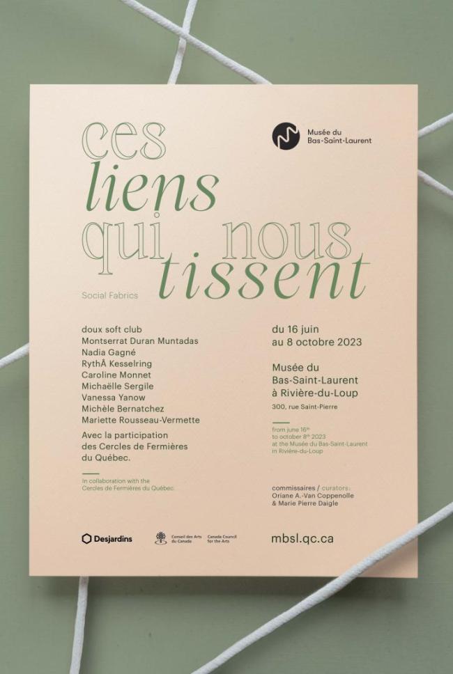 Affiche de l'exposition Ces liens qui nous tissent