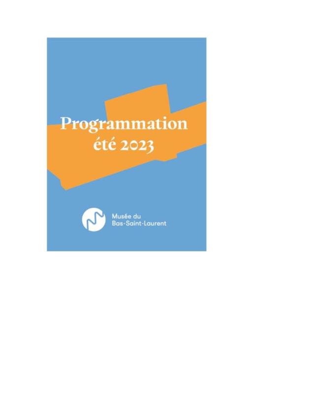 programmation estivale 2023