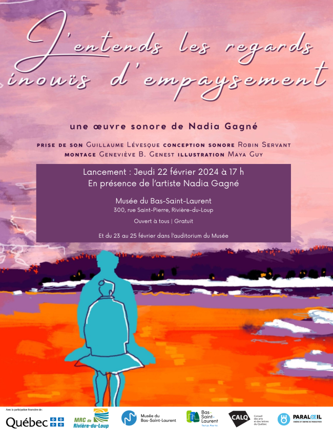 J'entends les regards inouïs d'empaysement
