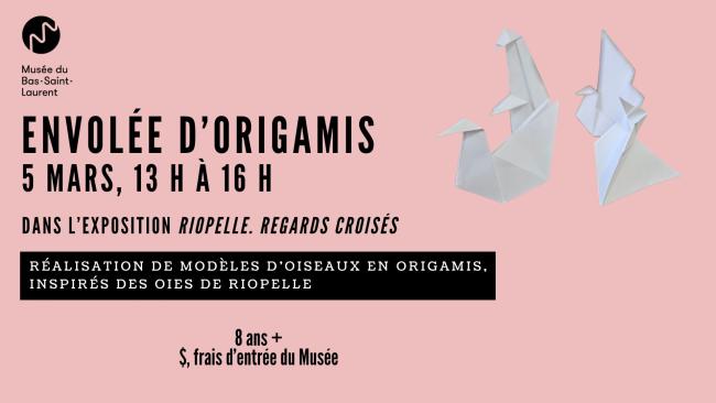 Envolée d'origamis