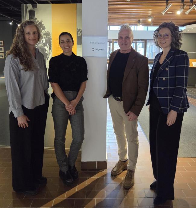 Inauguration de la plaque Salle d'exposition Desjardins