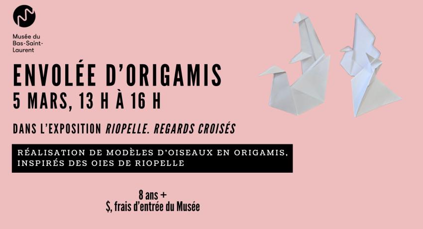 Envolée d'origamis