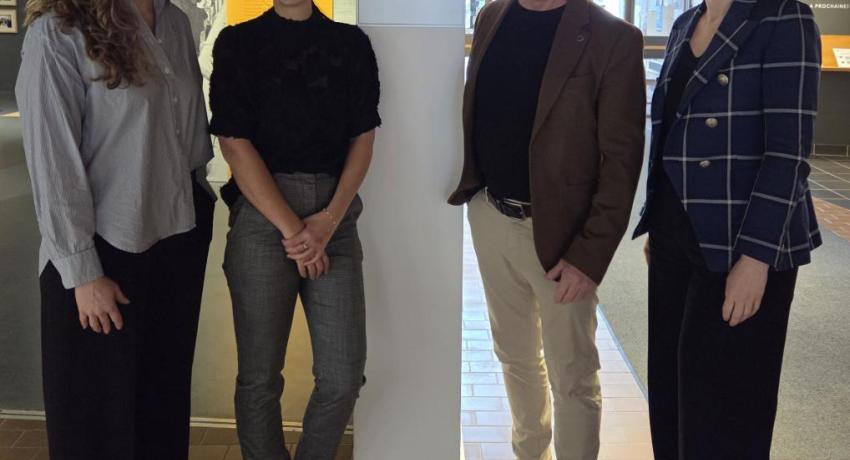 Inauguration de la plaque Salle d'exposition Desjardins