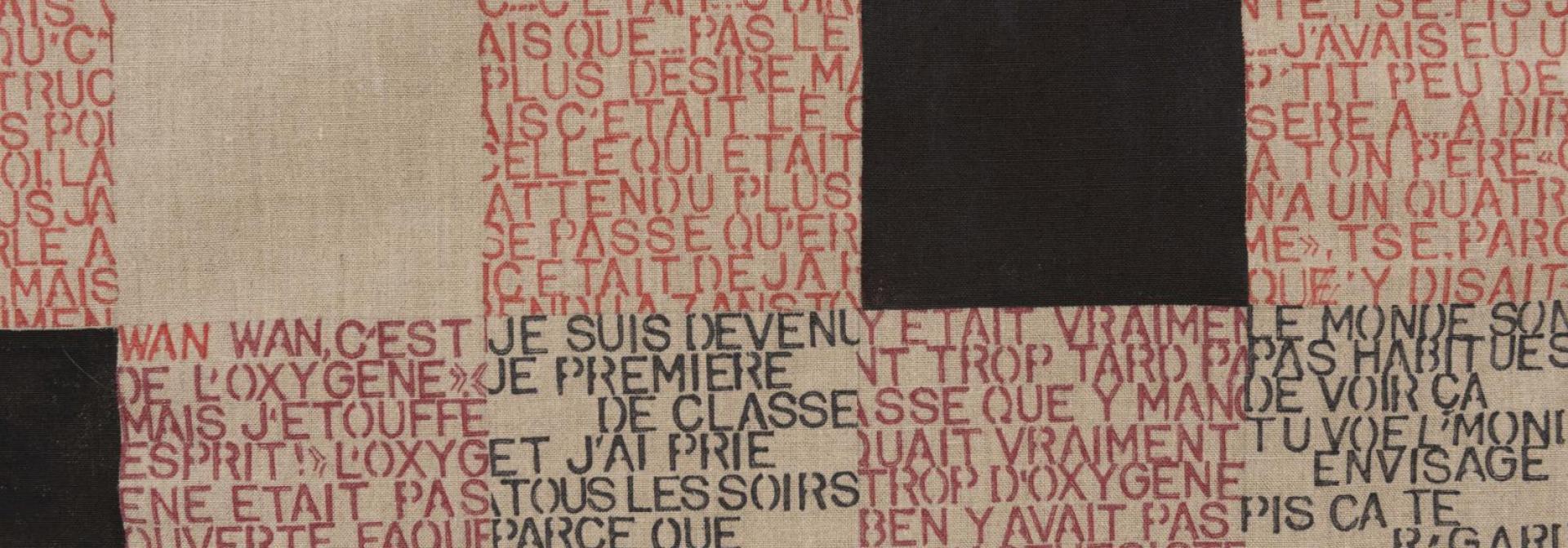 Monique Régimbald-Zeiber, Avec André-Line B. : petit Jésus (détail), 2015-2016. Photo : Paul Litherland. 