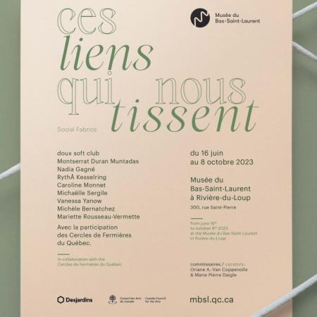 Affiche de l'exposition Ces liens qui nous tissent